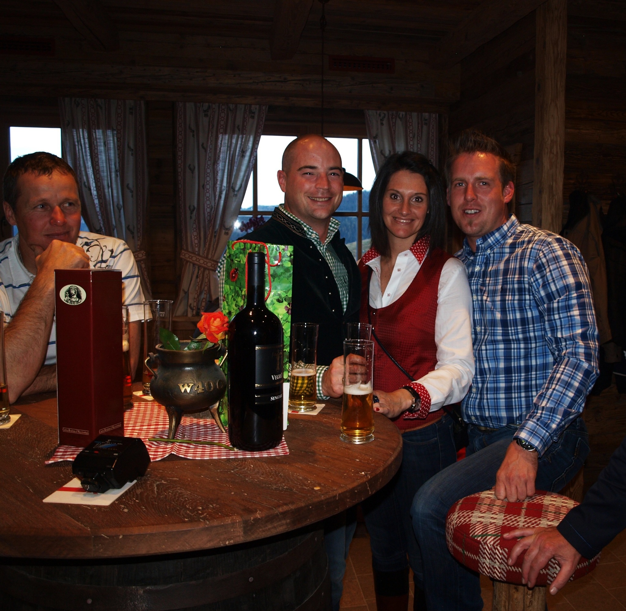 Rudi junior mit Simone bei der Eröffnungsfeier der Möseralm 2013