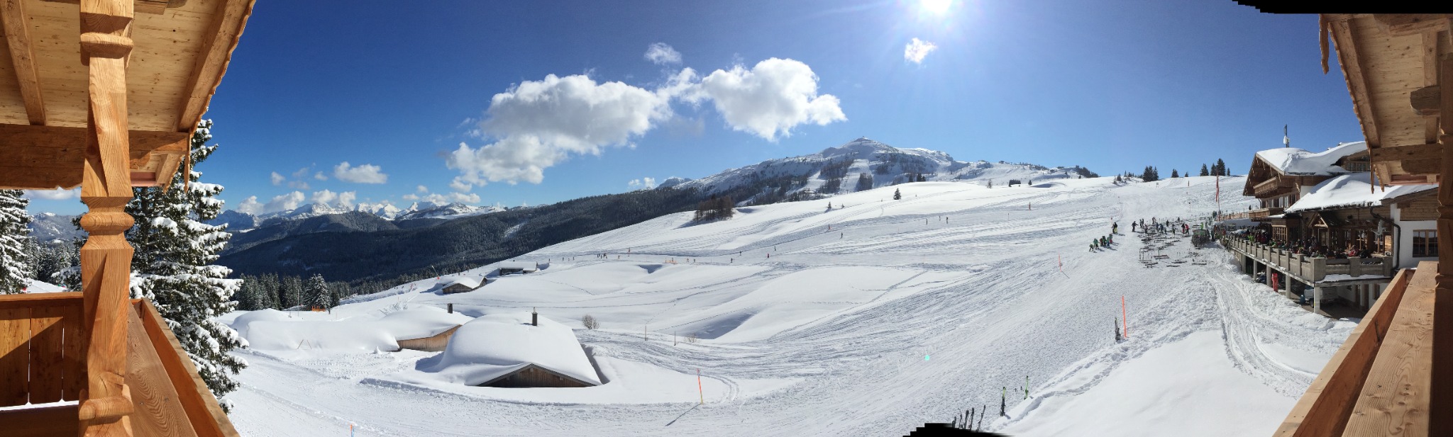 Skiparadies Steinplatte bei der Möseralm Waidring Tirol