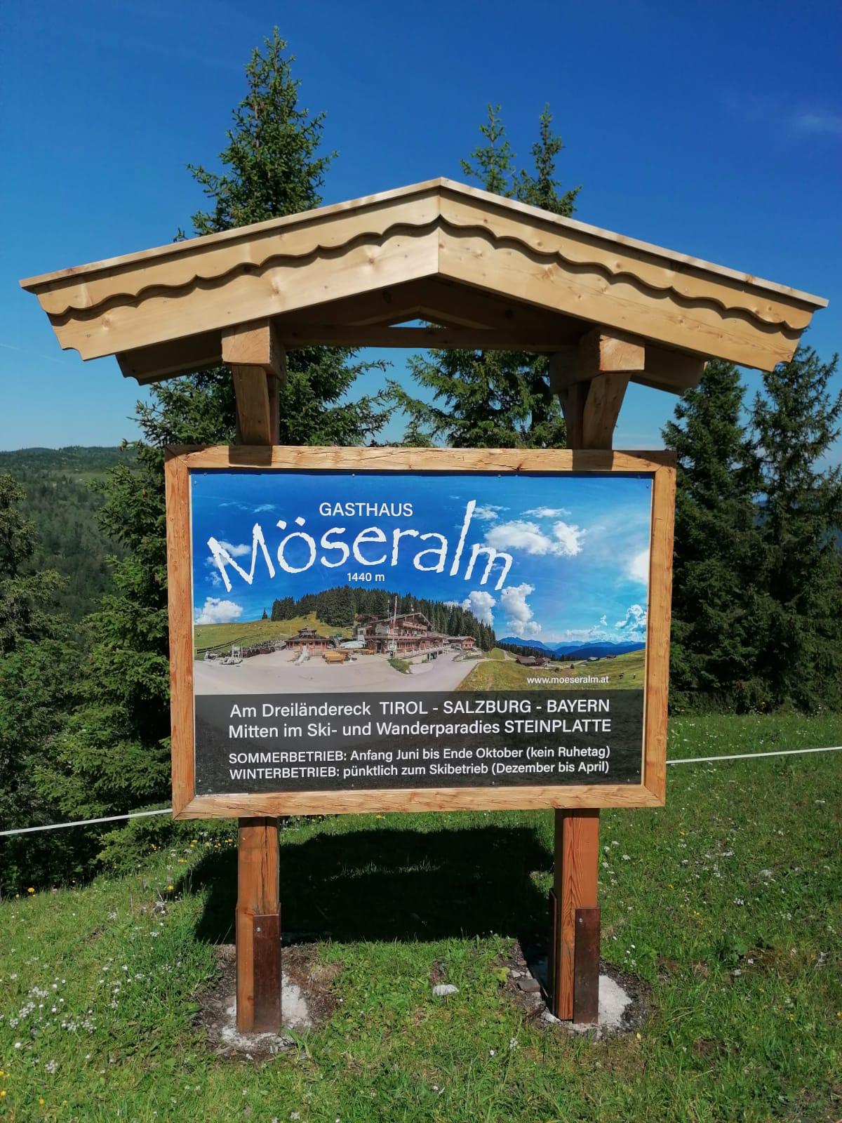 Wegbeschreibung Steinplatte und Anfahrt zur Möseralm