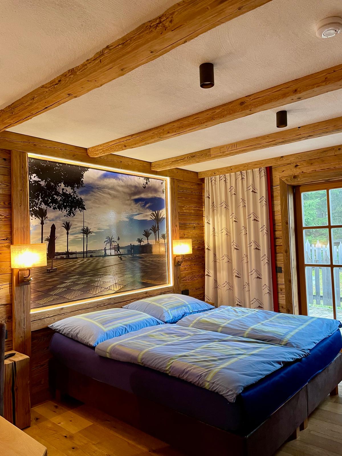 Suite Steinplatte Schlafzimmer Ferienwohnung Appartementhaus Möseralm Steinplatte